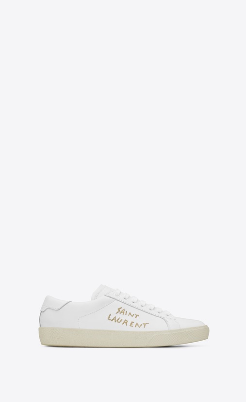 court classic sl/06 embroidered sneaker in leather